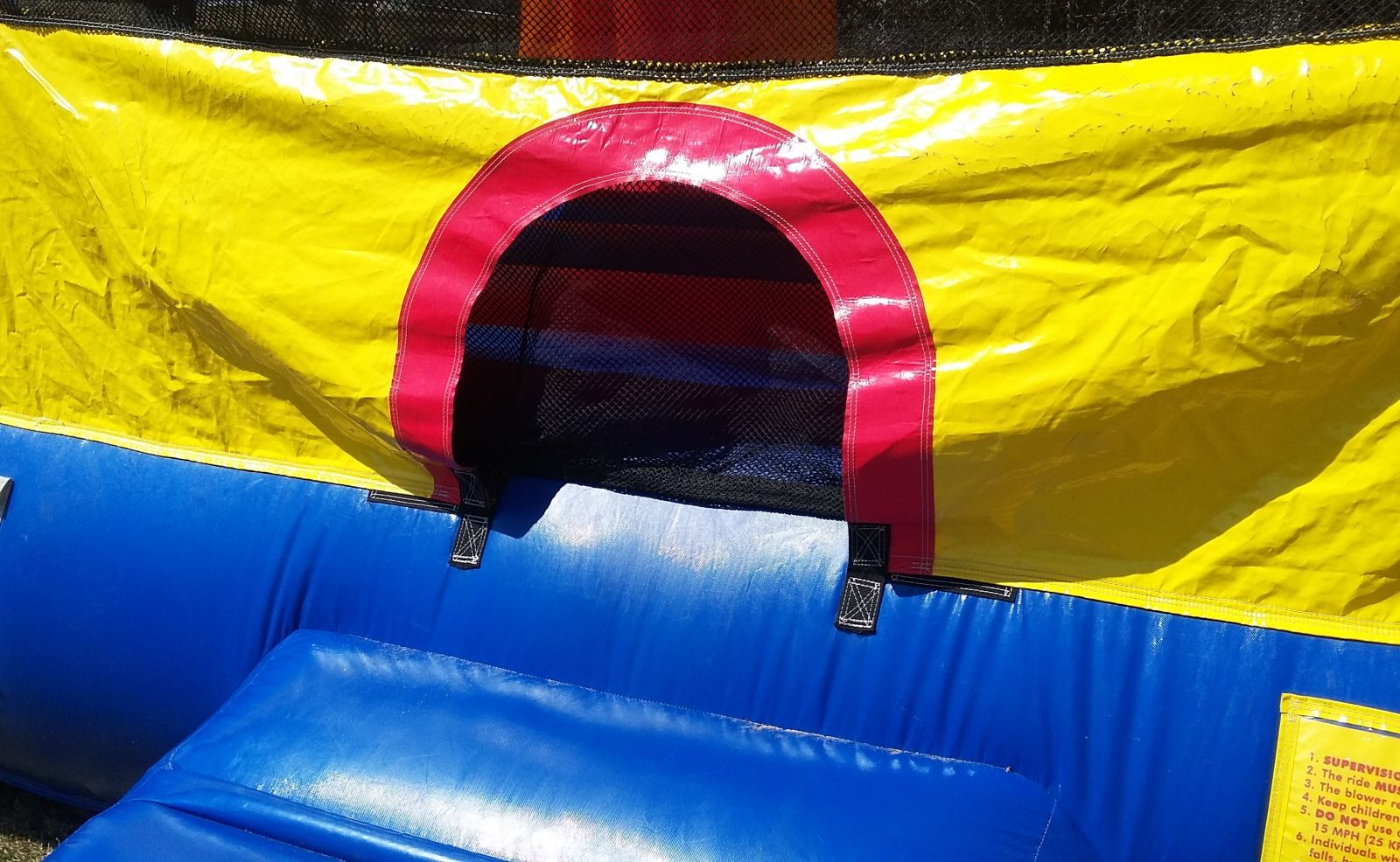 Entrance with Safety Closure to Bounce House